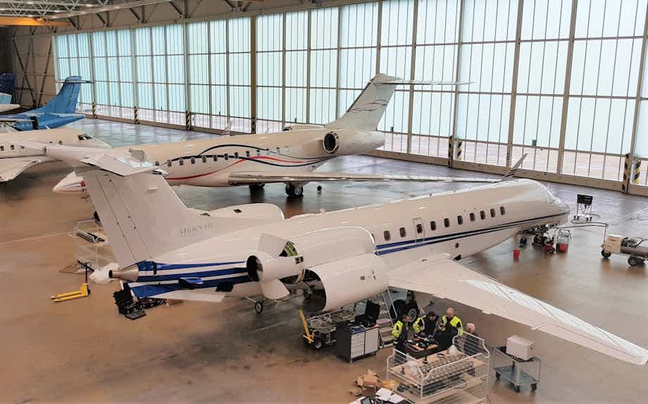 Nomad Technics completes 6 & 12 month inspections on two Embraer Legacy 600 and 650 and a 750 hours inspection on a Bombardier Global 6000.